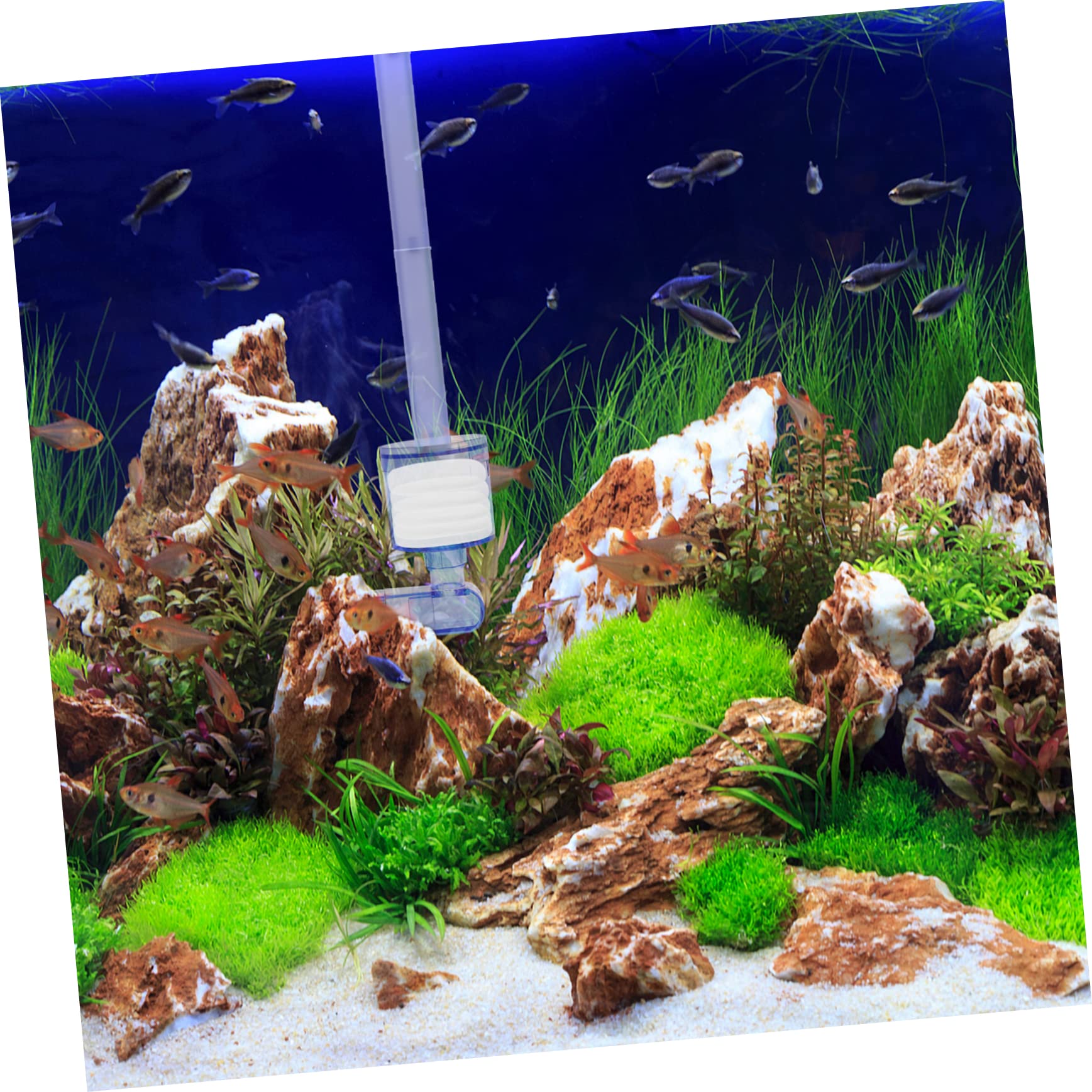 Happyyami STK Filterwatte Für Aquarien Aquarium Reinigungszubehör Aquarienreinigungsfilter Aquarienwasserfilter Filterschaumstoff Schwämme Betta Fisch Ersatz Baumwolle Weiß 603b Schwamm