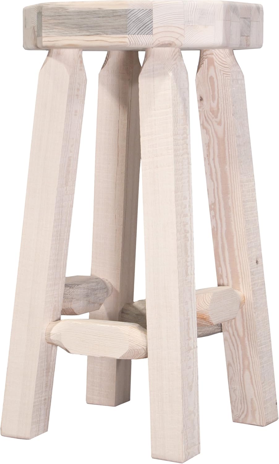 Montana Woodworks Homestead Collection Backless Barstool, Ready to Finish