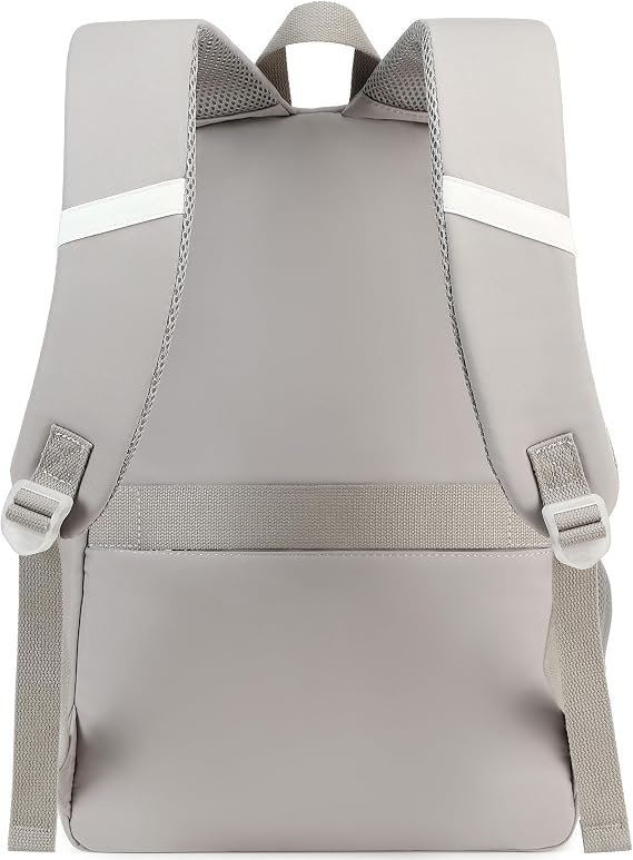 Hey Yoo School Backpack for Girls Backpack with Lunch Box Teen Girl Backpack Set Cute School Bag Bookbag for Teen Girls (Grey)