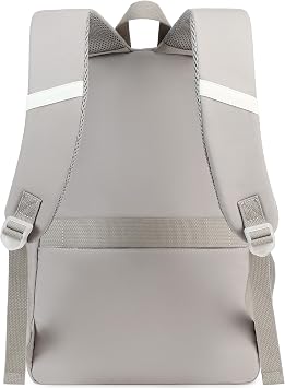Hey Yoo School Backpack for Girls Backpack with Lunch Box Teen Girl Backpack Set Cute School Bag Bookbag for Teen Girls (Grey)