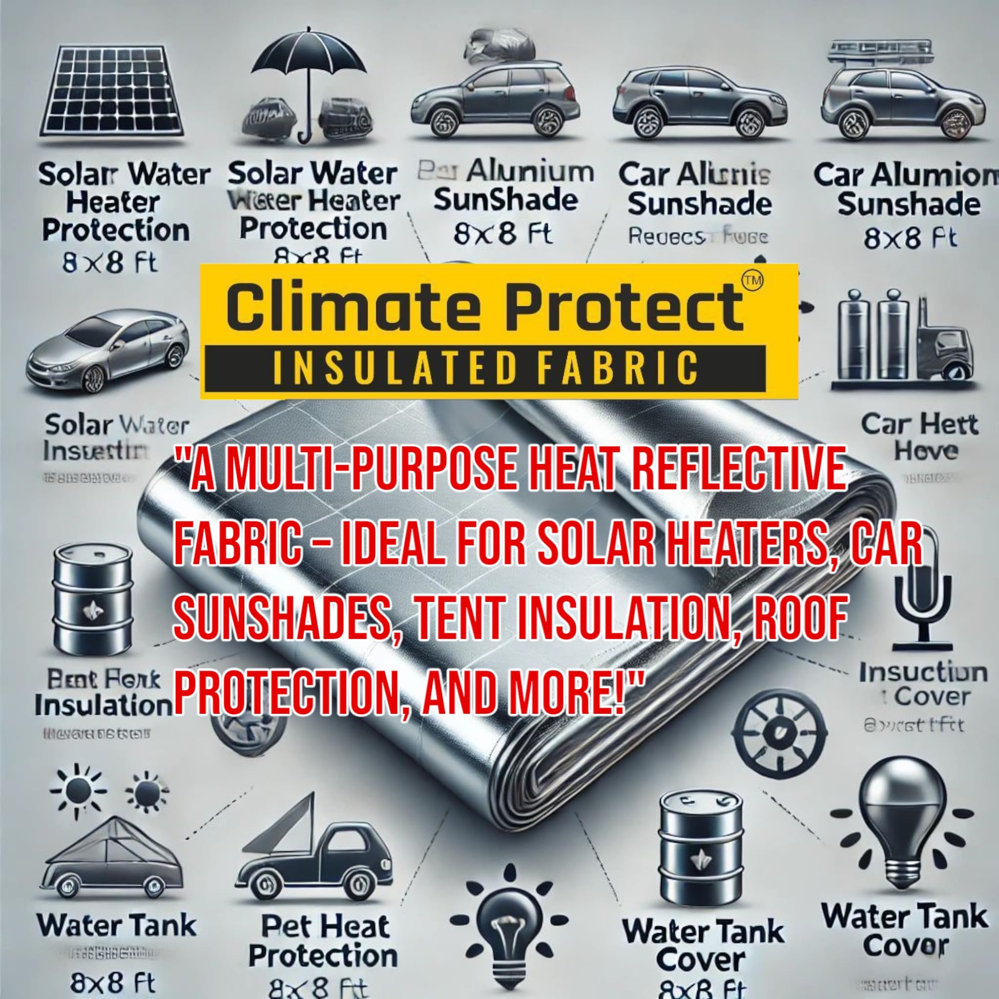 Solar Tube Protector - 97% Heat Shield -5