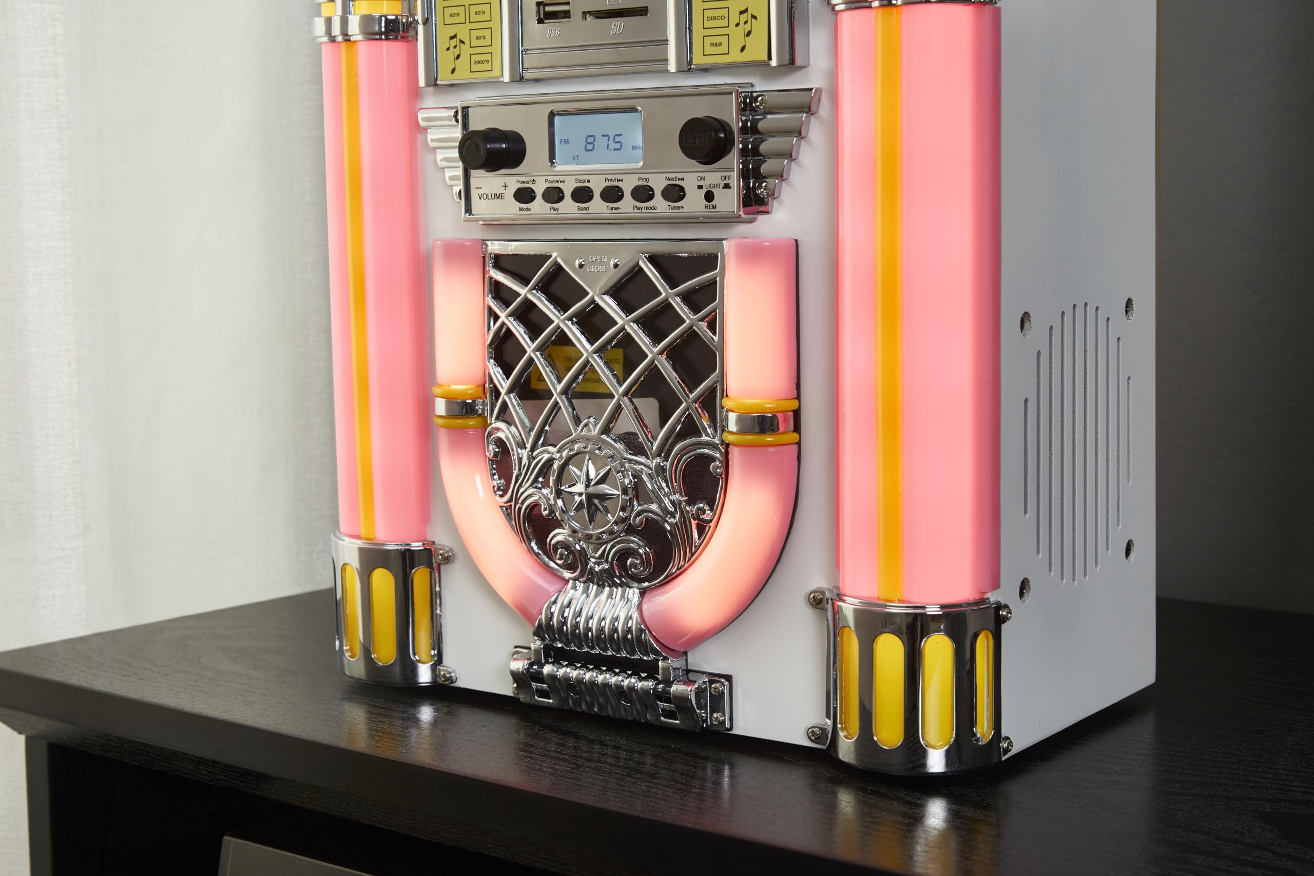 Arkrocket Athena Mini Jukebox/Tabletop CD Player/Bluetooth Speaker