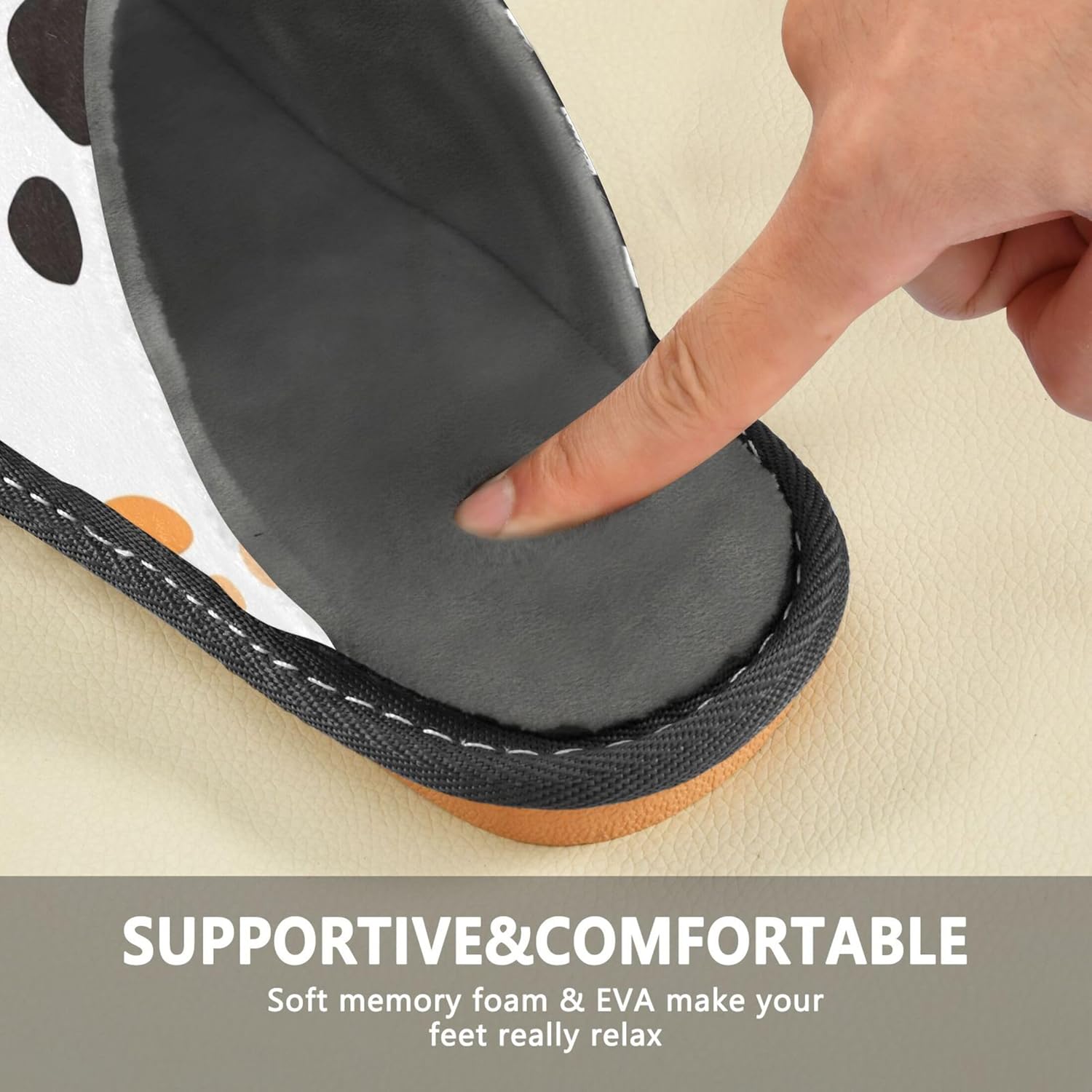 Dog Paw Print House Slippers – Cozy Fuzzy Slippers for Guests, Washable & Disposable, Perfect for Shoeless Home, Spa & Hotel Use A110793