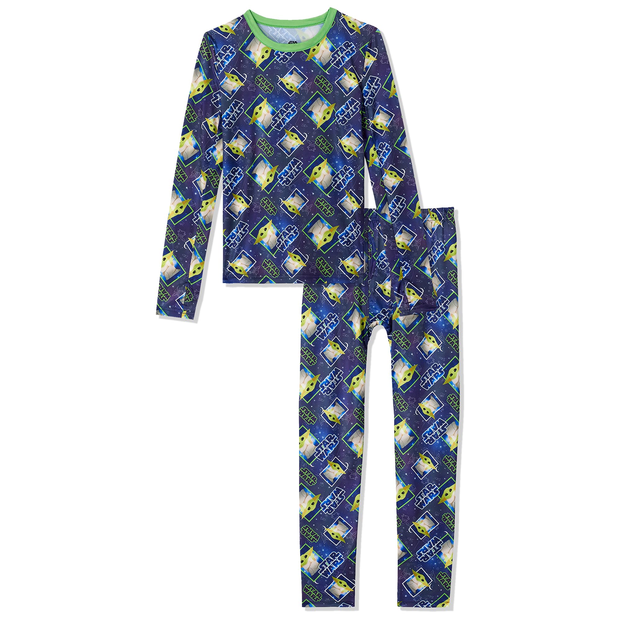 Cuddl DudsBoys Thermal Underwear Set - Sonic, Spiderman, Pokemon, Minecraft, Star Wars Designs - Kids Long John Base Layer