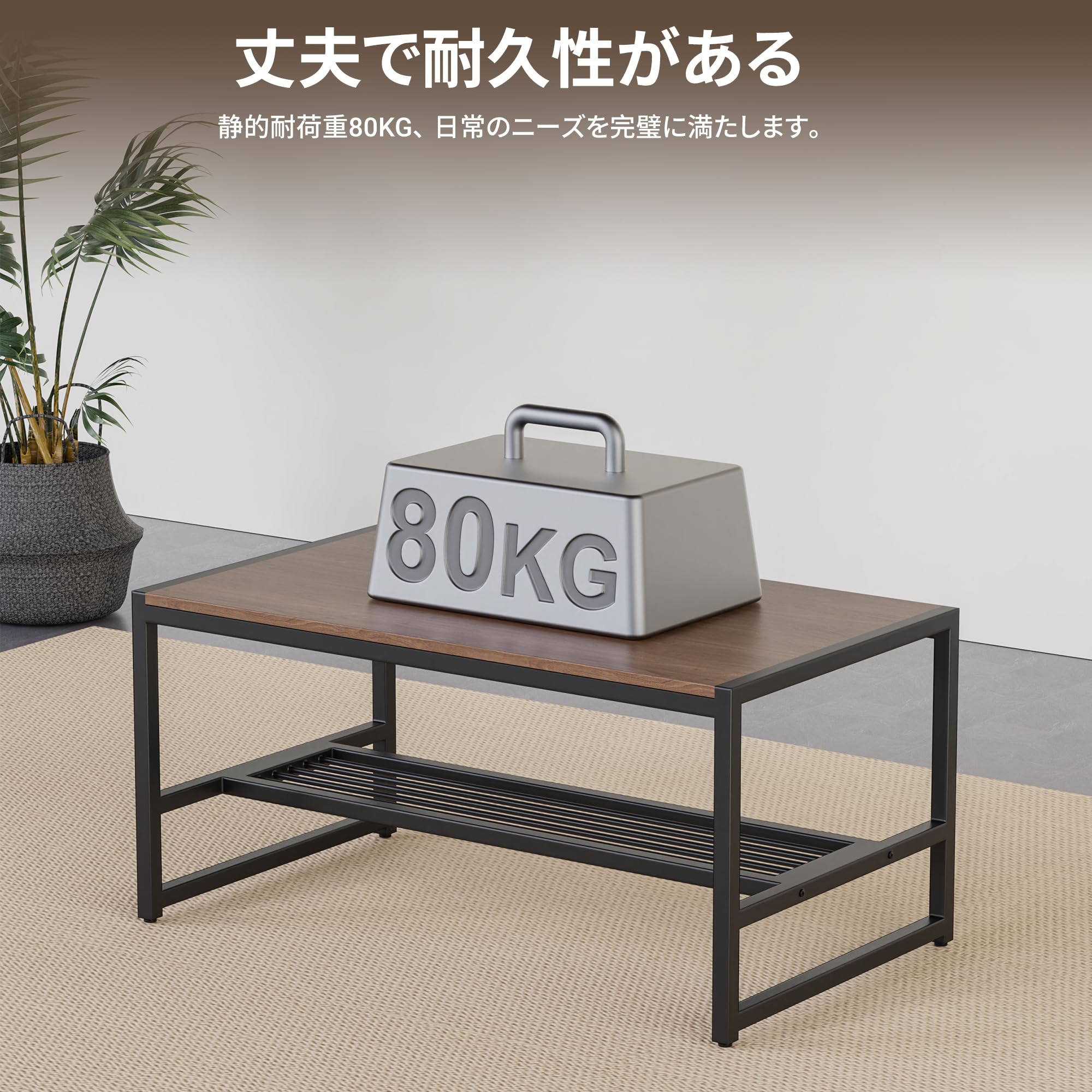 Amazon.co.jp: Anovara ローテーブル 机 一人暮らし ソファーテーブル 
