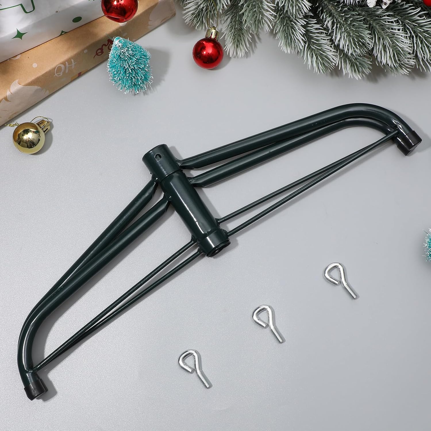 Height Iron Christmas Tree Stand Universal Foldable Base for Artificial and Fake Trees Screw Fixing Method, Easy Installation (/)