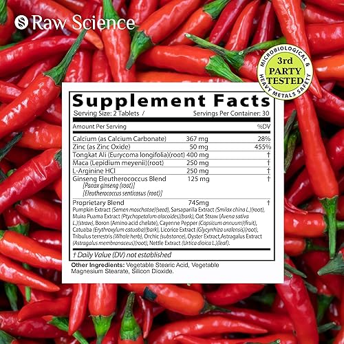 Miniatura 3 de Suplementos de óxido nítrico para hombres con raíz de maca negra, Muira Puama, Tongkat Ali (Longjack), L-Arginina, Suplemento de fertilidad para