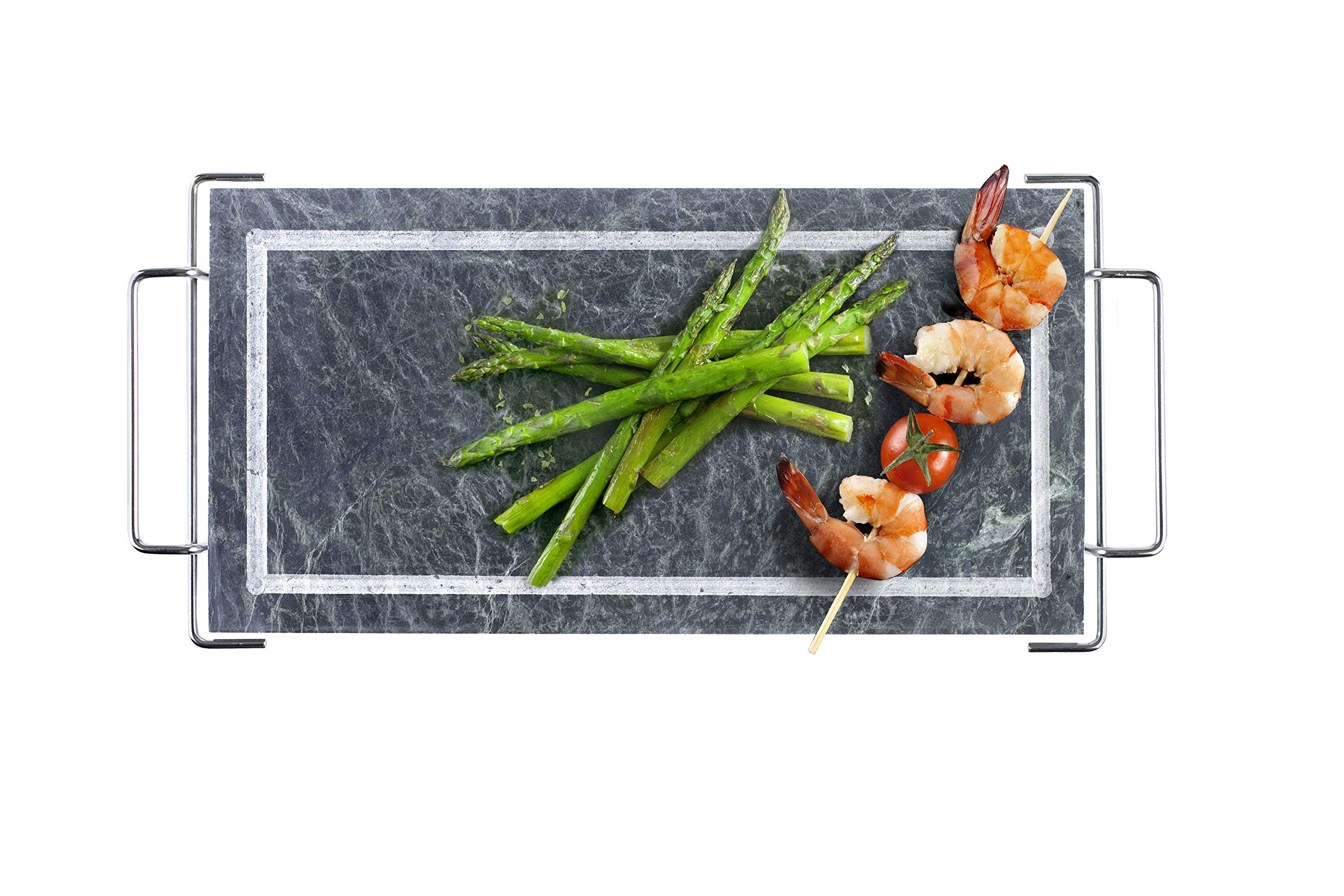 IBILI Grill Piedra 37X18 cm, Stainless Steel, Schwarz