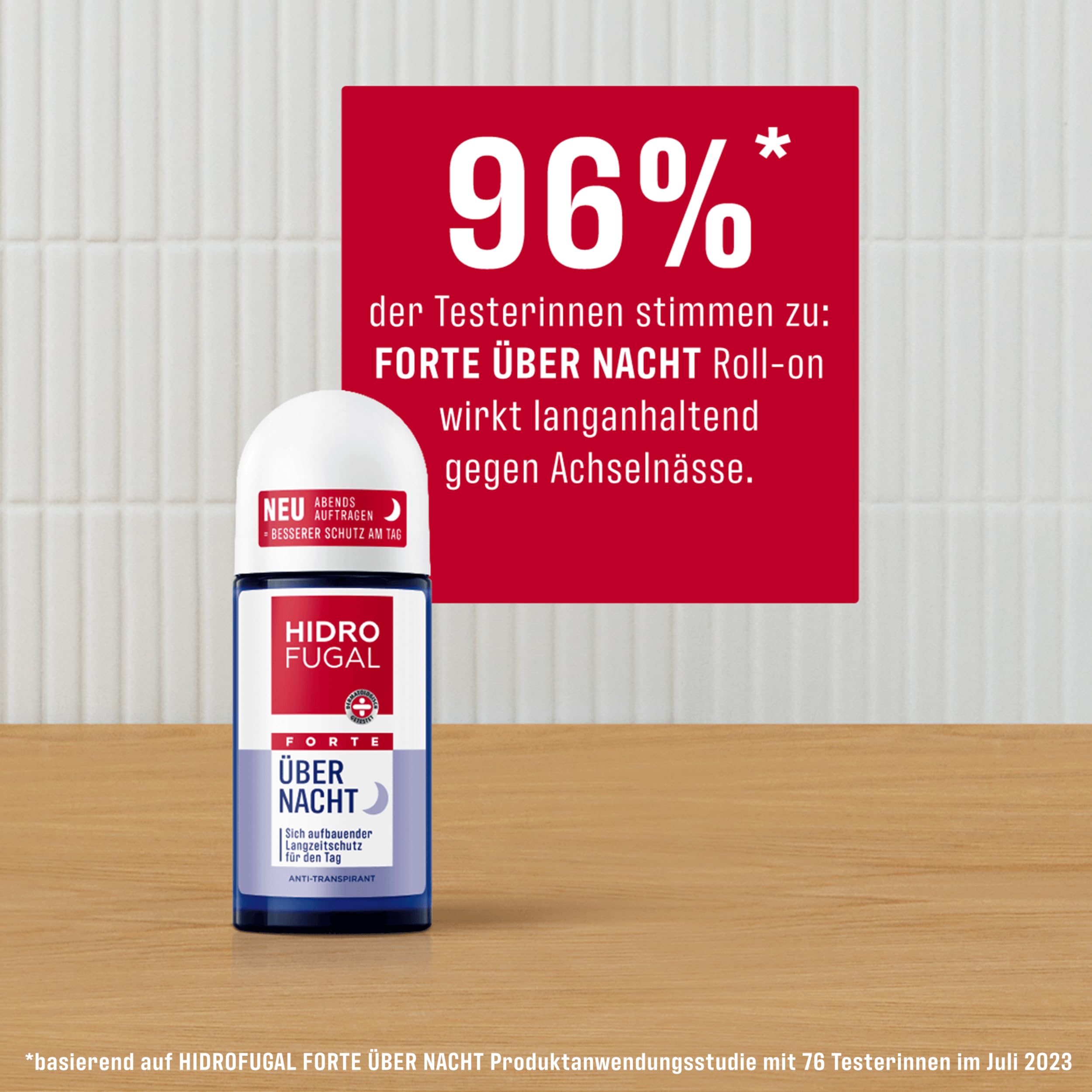 Hidrofugal FORTE Über Nacht Roll-on, Anti-Transpirant Deo Roll-on für die Abendanwendung, Deoroller ohne Ethylalkohol für einen stärkeren Schutz am Tag (50 ml) Drogerie & Körperpflege