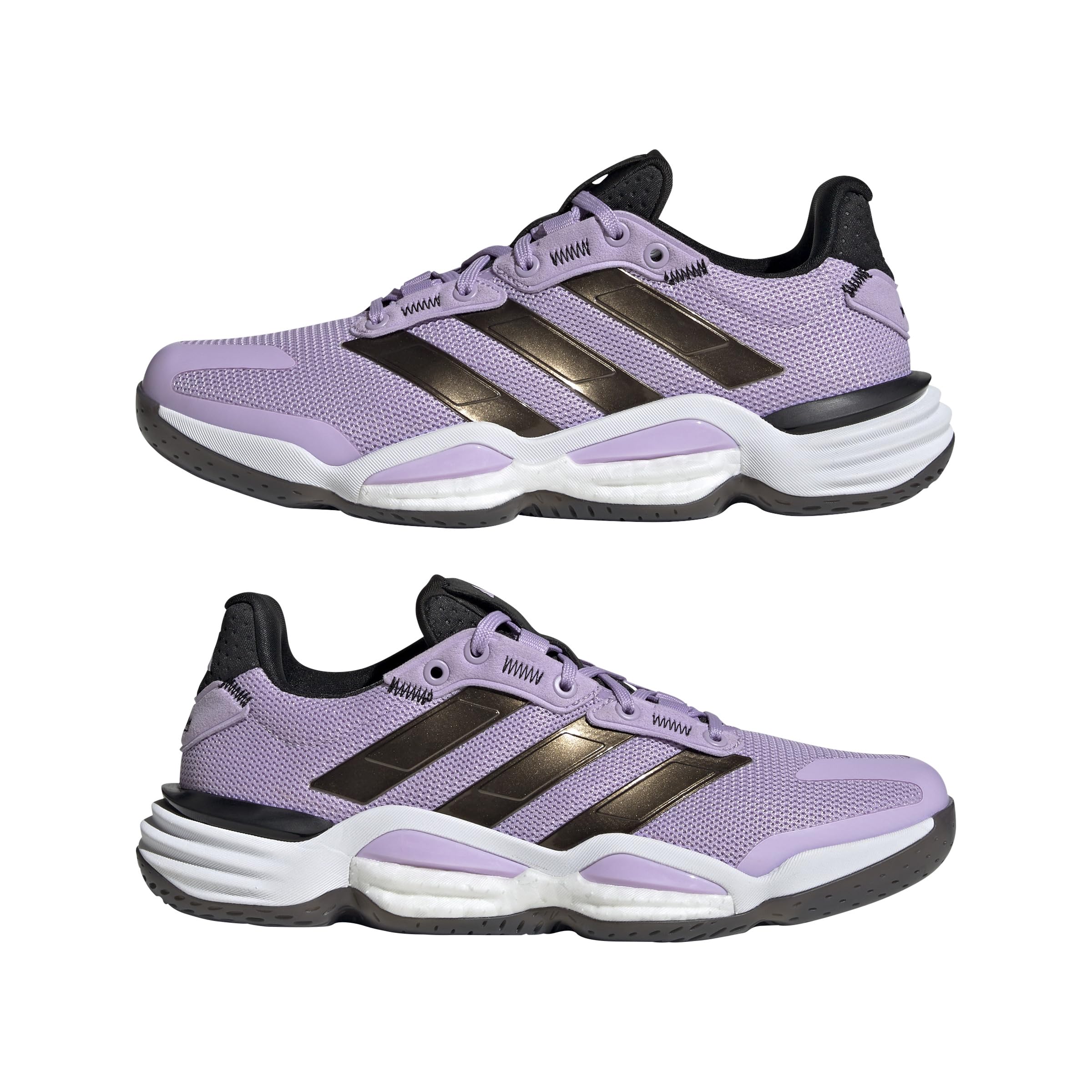 adidas Mujer Stabil 16 Indoor Shoes, Powder Plum/Core Black/Cloud White, 38 EU
