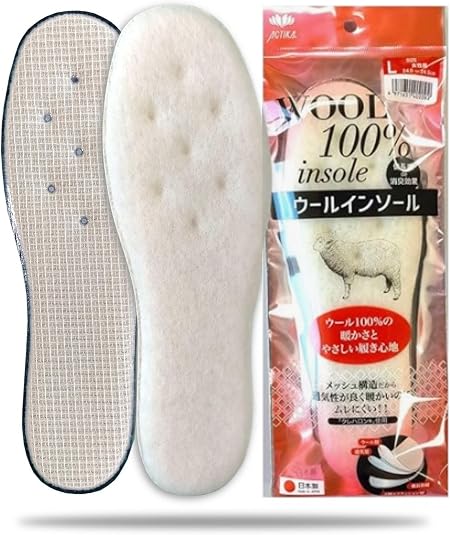 Amazon | インソール 暖かい 防寒 保温 冬用 ウール100%インソール