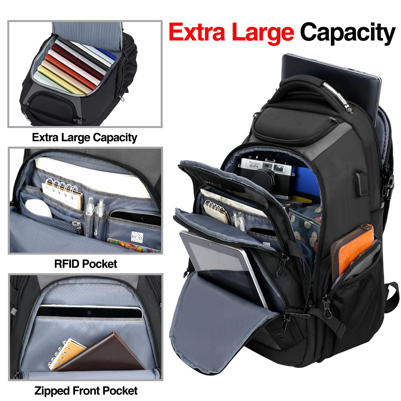 KROSER Mochila de viaje para portátil