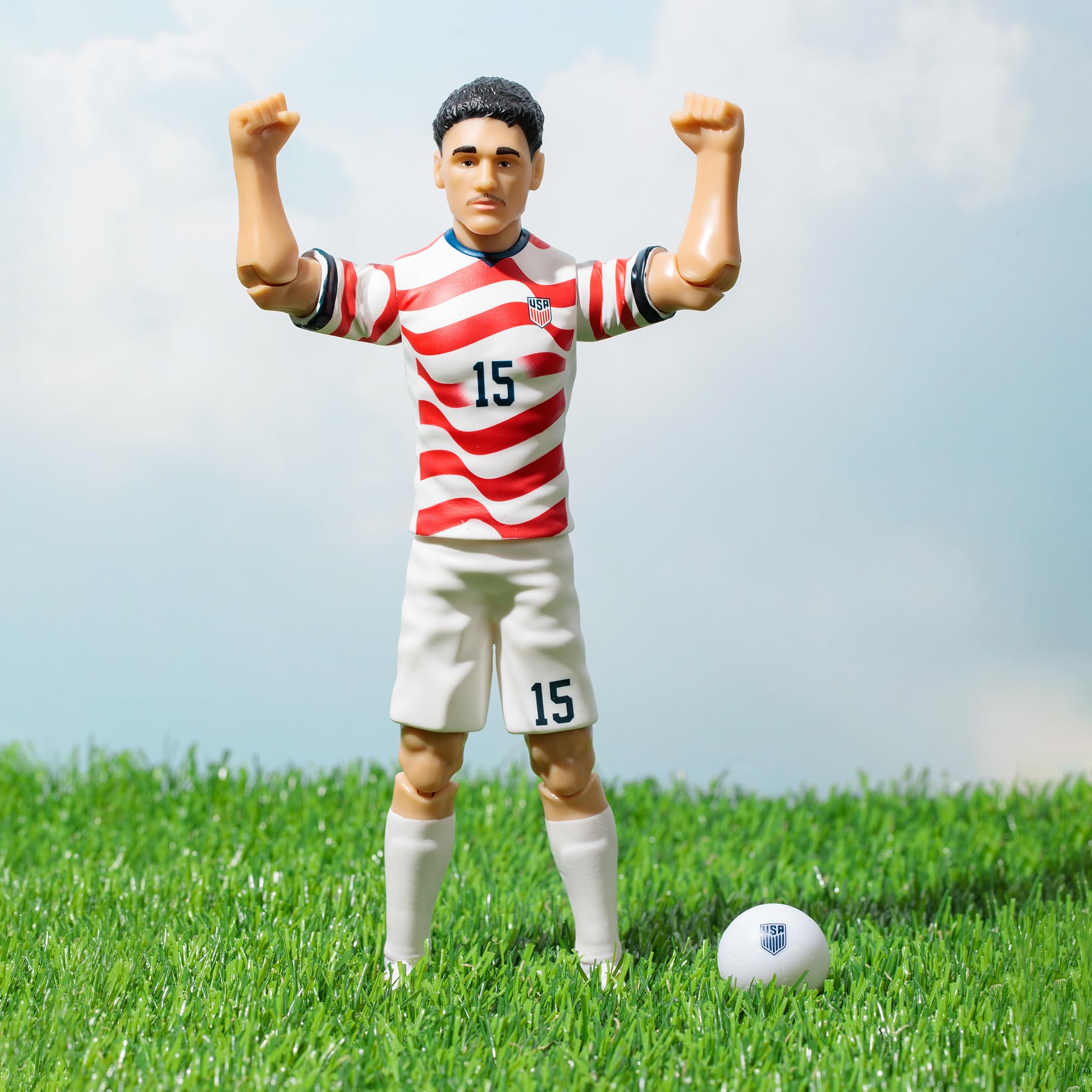 Sockers Banbo Toys 2026 USMNT Johnny Cardoso Figura de acción de fútbol coleccionable de 8 pulgadas