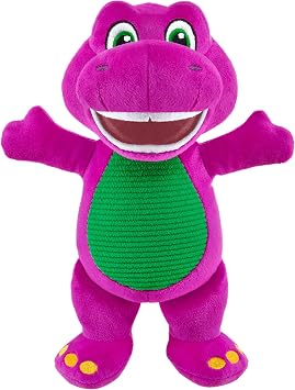 Barney World Toddler Toy 8-Inch Plush Dinosaur Character for Preschool Pretend Play Kids Ages 2+ Years