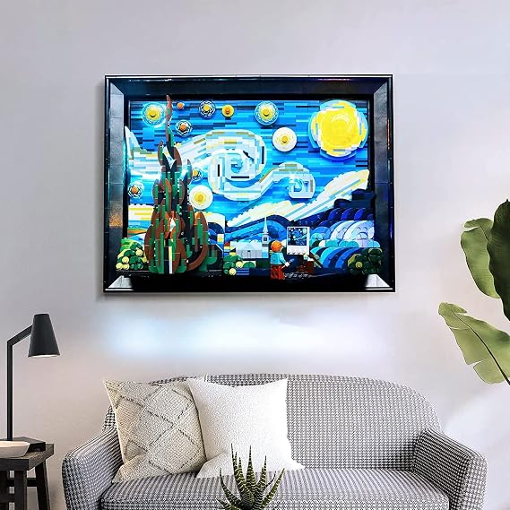 BrickBling LED Lights Compatible with Lego Starry Night | Light Kit Compatible with Lego Van Gogh Compatible with Lego 21333-Classic Version (Lights Only, No Model)