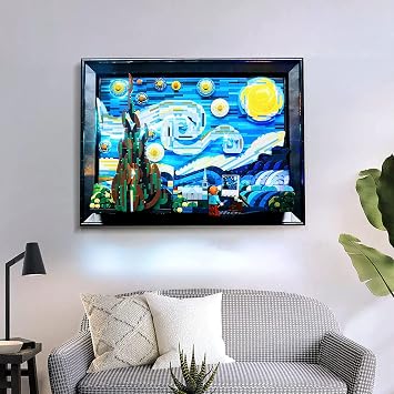 BrickBling LED Lights Compatible with Lego Starry Night | Light Kit Compatible with Lego Van Gogh Compatible with Lego 21333-Classic Version (Lights Only, No Model)