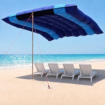 Tenrai WindInflatable Beach Shade, DualMode for NoWind Calm Days, 12ft