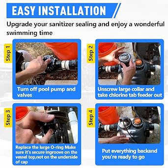 6-Pcs R0586300 Large VITON Collar O-Rings Fits for The Zodiac Nature 2 Fusion,Fusion Soft,Inground,Vision Aboveground,Vision Pro Above Ground,Chlorinator O Ring Replacement Kit