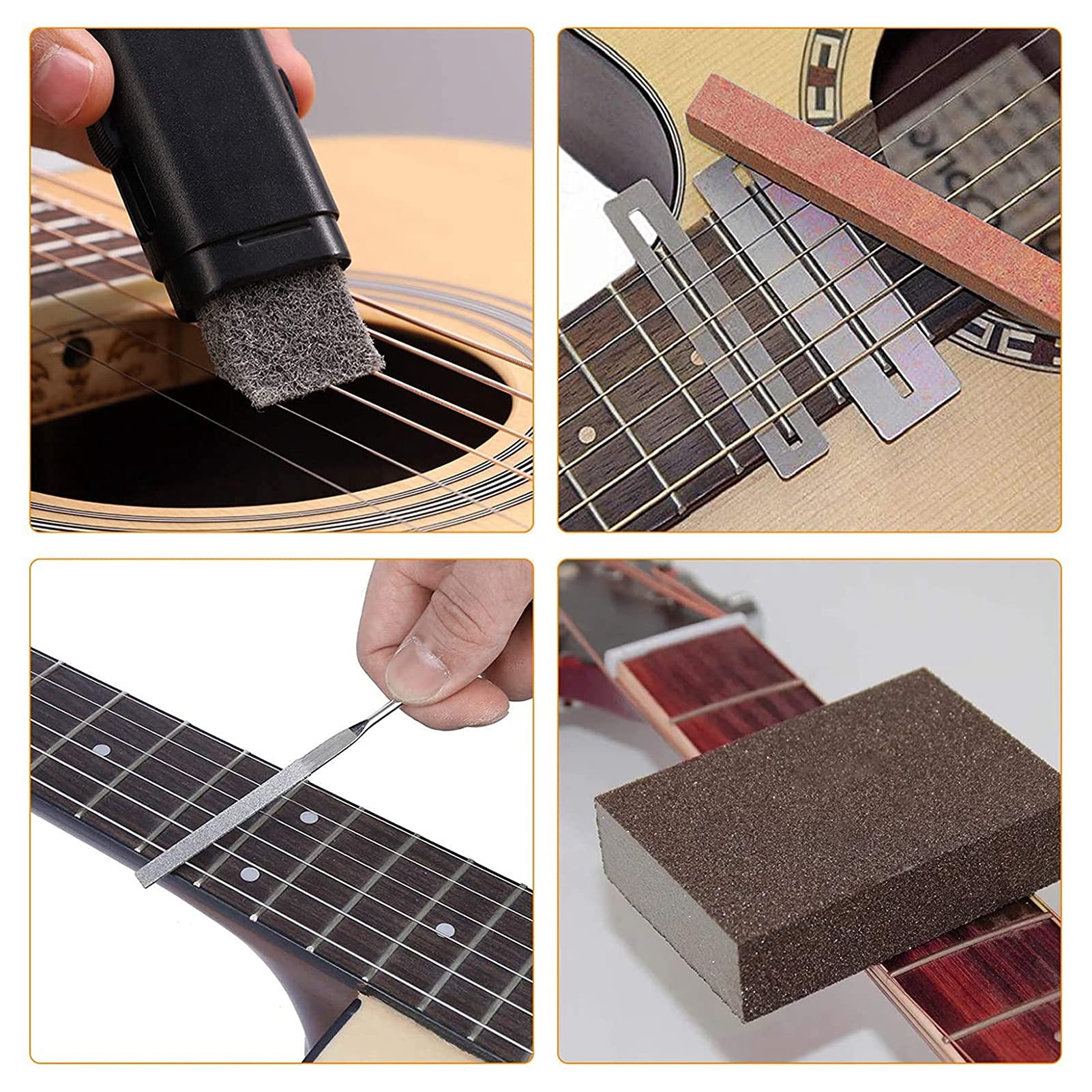 Strumenti di Riparazione per Chitarra Kit di Strumenti per Avvolgitore di Corde per Chitarra Accessori Completi per Chitarra Kit di Riparazione e Manutenzione per Avvolgitore di