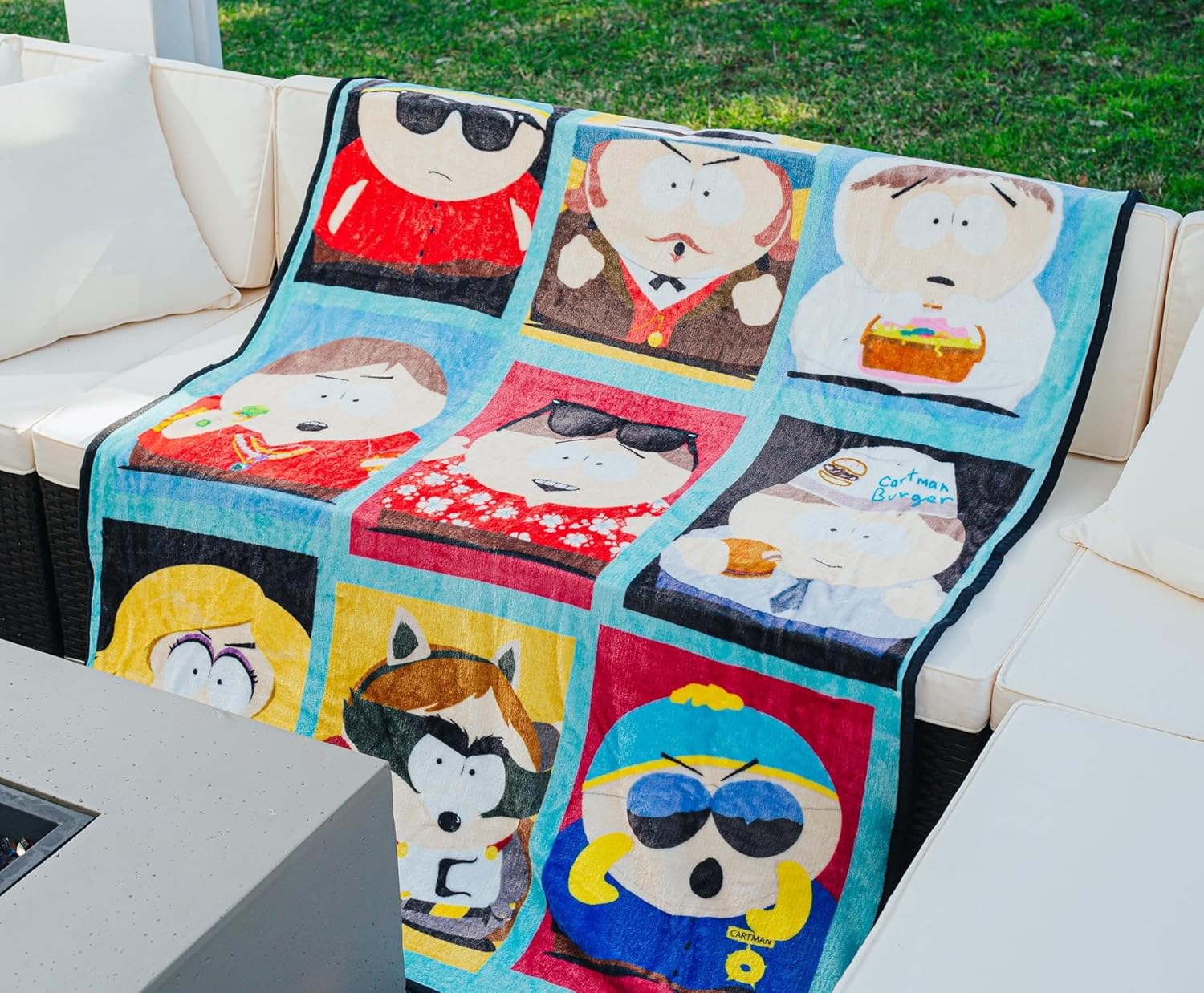 South Park Eric Cartman Raschel Throw Blanket | Soft Polyester Cover for Sofa, Bed | 45 x 60 Inches - Image 5