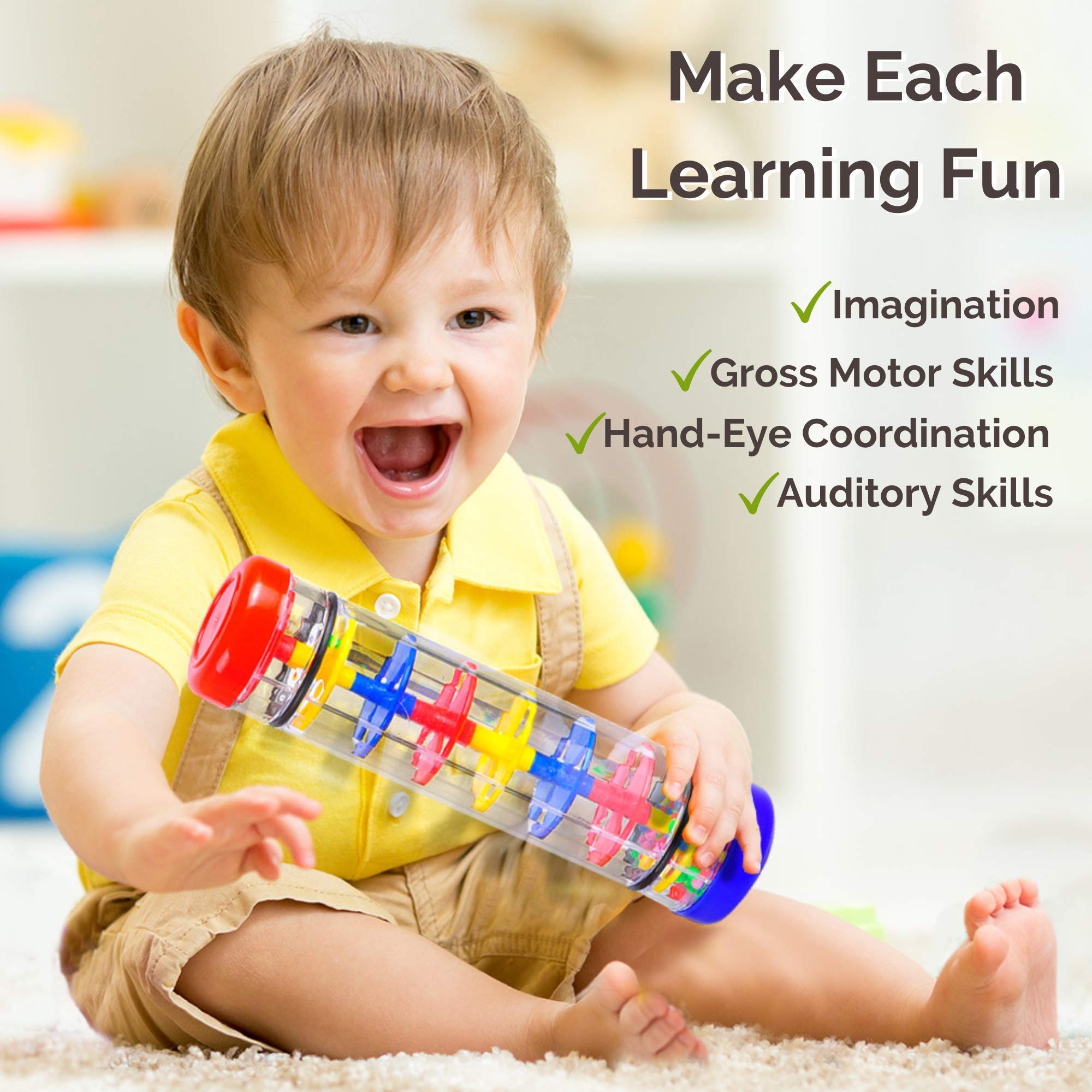 AGREATLIFE Rainmaker Baby Toys for 6 to 12 Months Developmental Sensory