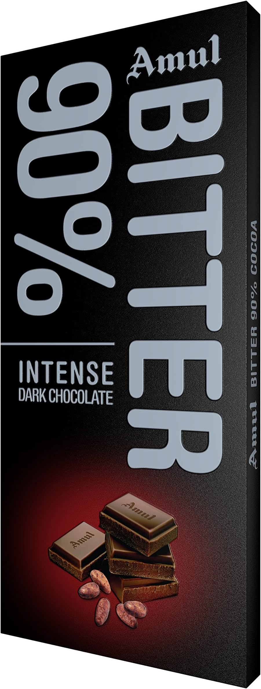 Amul Bitter 90% Chocolate, 150 Gram