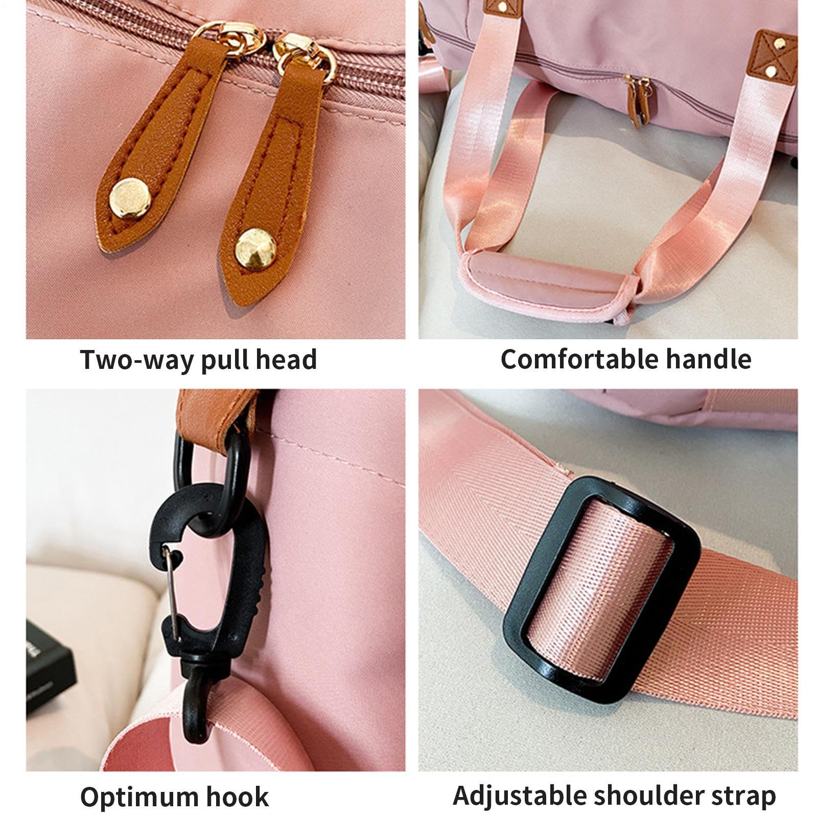 Spaziosa borsa organizer per pannolini, borsa fasciatoio per sezioni laterali isolate, accessorio in tessuto resistente all'acqua con fasciatoio, contenitore per le forniture, zaino per genitori