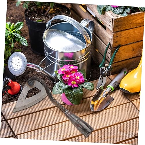 Miniatura 7 de Yardwe Herramientas de deshierbe Jardinería 2 unids azada de jardín Mango largo Azadas de jardinería al aire libre Azadas de acero fuerte de