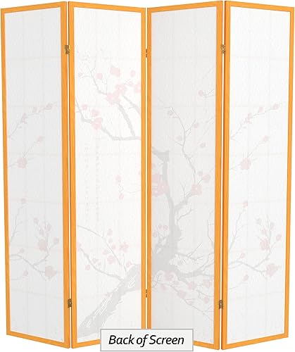 Miniatura 41 de Red Lantern SS-BLOSSOM-Black-4P - Divisor de habitación, 4 paneles, color negro Negro -,Natural,Rosewood,Miel,https://www.amazon.com/dp/undefined