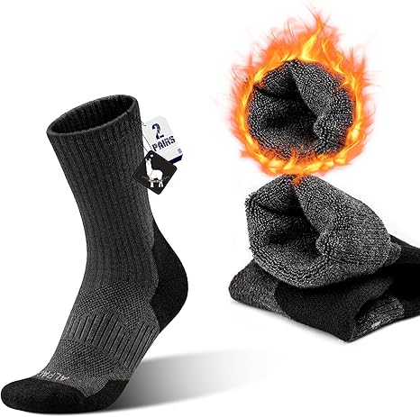 Calze Termiche Da Sci Unisex - 2 Paia, Traspiranti E Morbide Per Neve - Foto 12