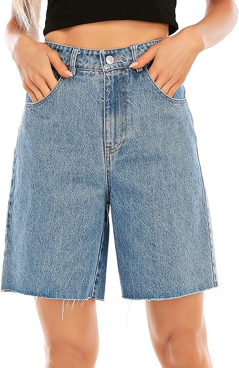 Amazon.com: QIRUIER Bermudas planas de verano para mujer, corte relajado,  rasgadas, pantalones cortos desgastados : Ropa, Zapatos y Joyería