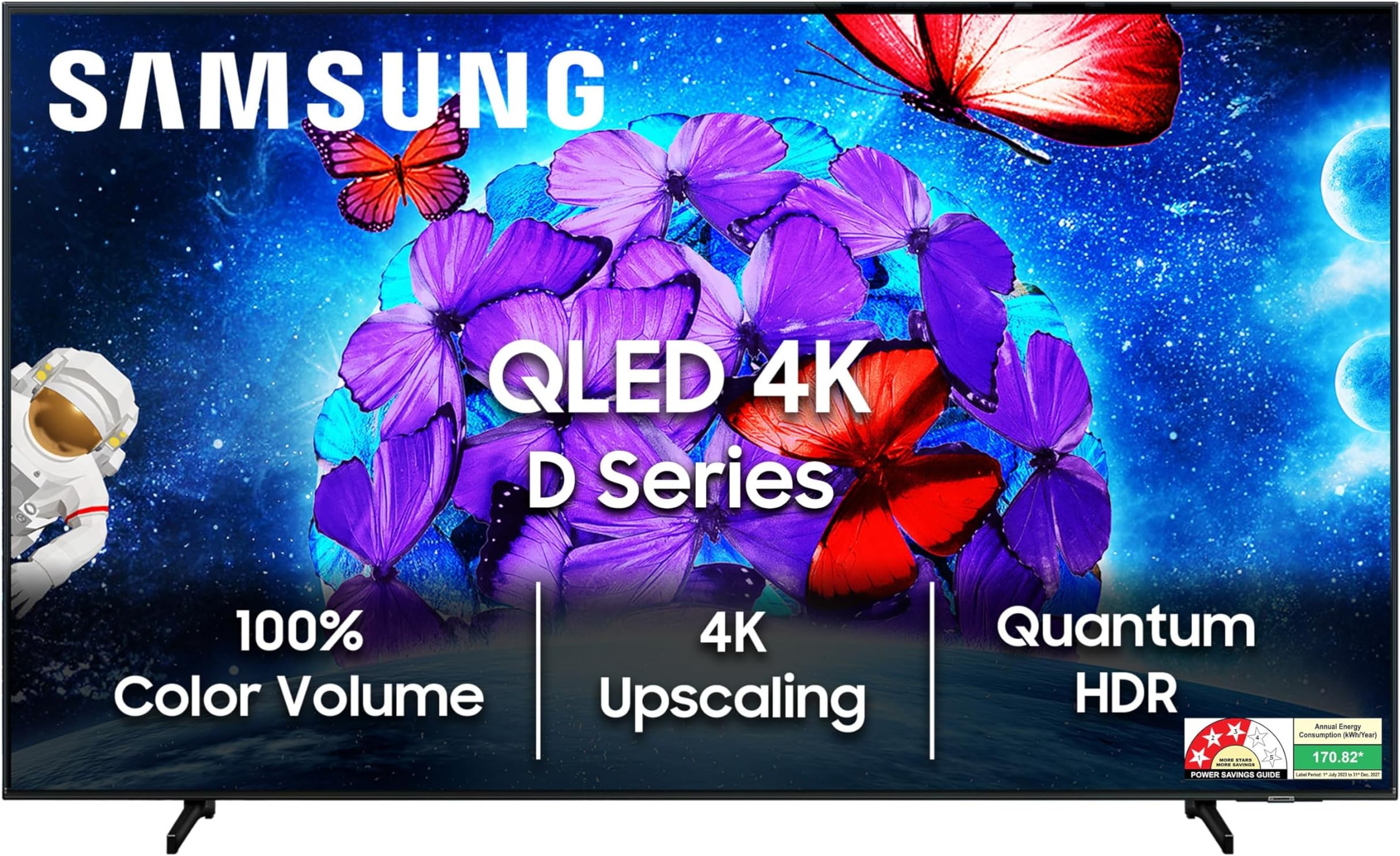 Samsung 138 cm (55 inches) QE1D Series 4K Ultra HD QLED Smart TV QA55QE1DAULXL (Black)
