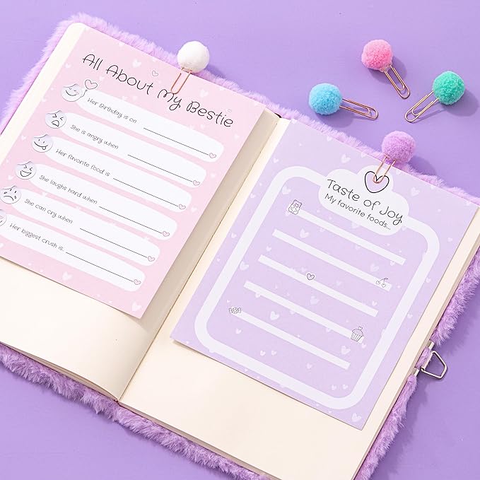 Kit de Diario con Candado HAPPY LOLLI Purple LolliME 300 Piezas miniatura 5