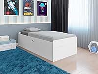 Cama Box Baú Solteiro 0,88 MDF Reforçada Framar