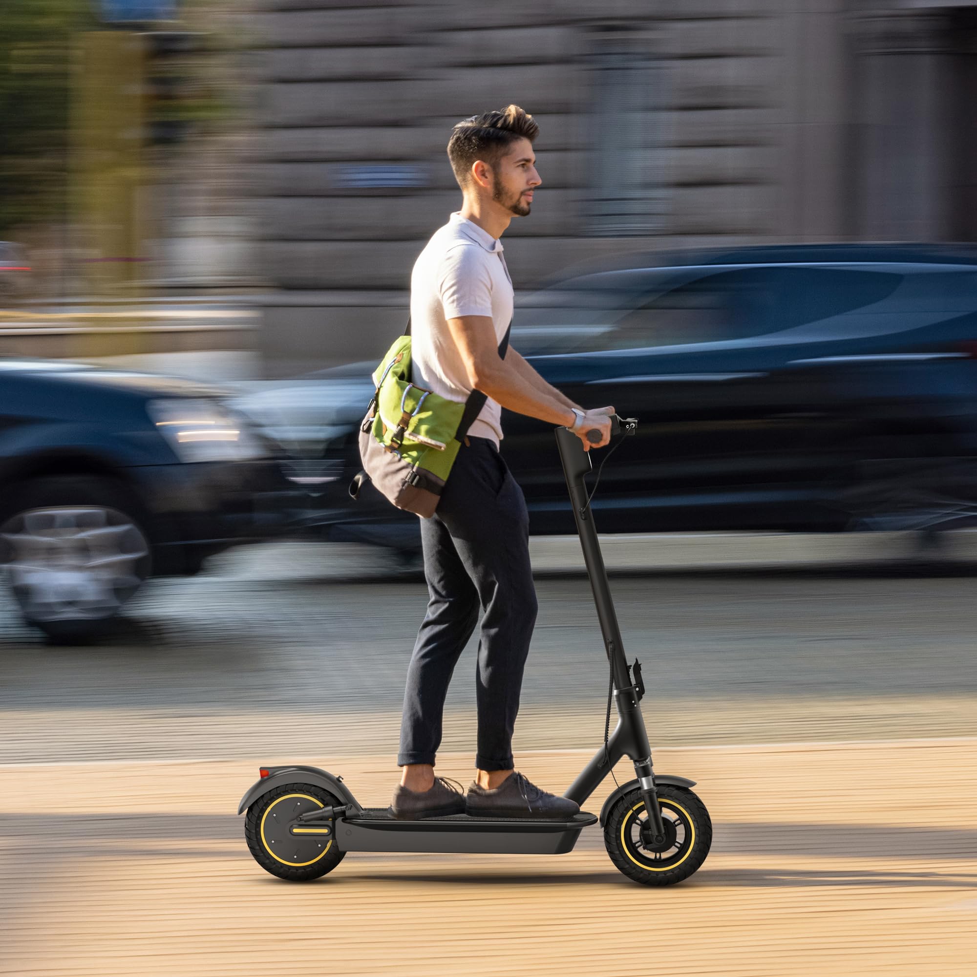 MAXSHOT Electric Scooter for Adults, 8.5/10/14" Tires, 19/22Mph, 350W/500W Motor, 21-28 Miles Range, Folding E-Scooter with Dual Suspension,APP Control - 5