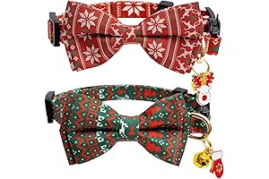 Charming Christmas Bow Ties for Feline Friends