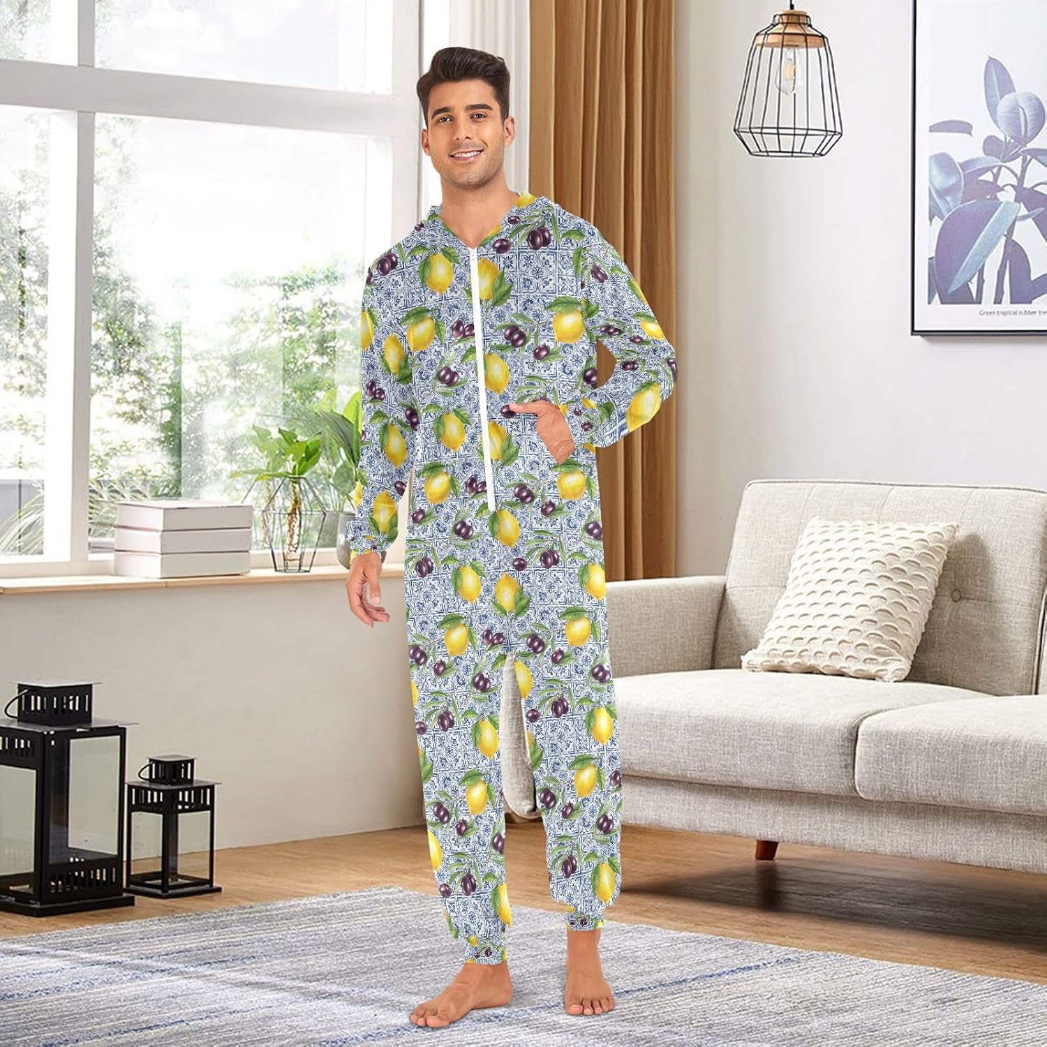 QUGRL Onesies Adult Pajamas Costume for Women Men Unisex Cosplay Sleepwear Homewear Suit Winter S-XL