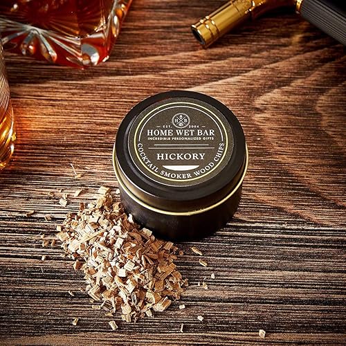Miniatura 2 de HomeWetBar Juego de virutas de madera para ahumar whisky, roble, cereza y nogal para cóctel y whisky