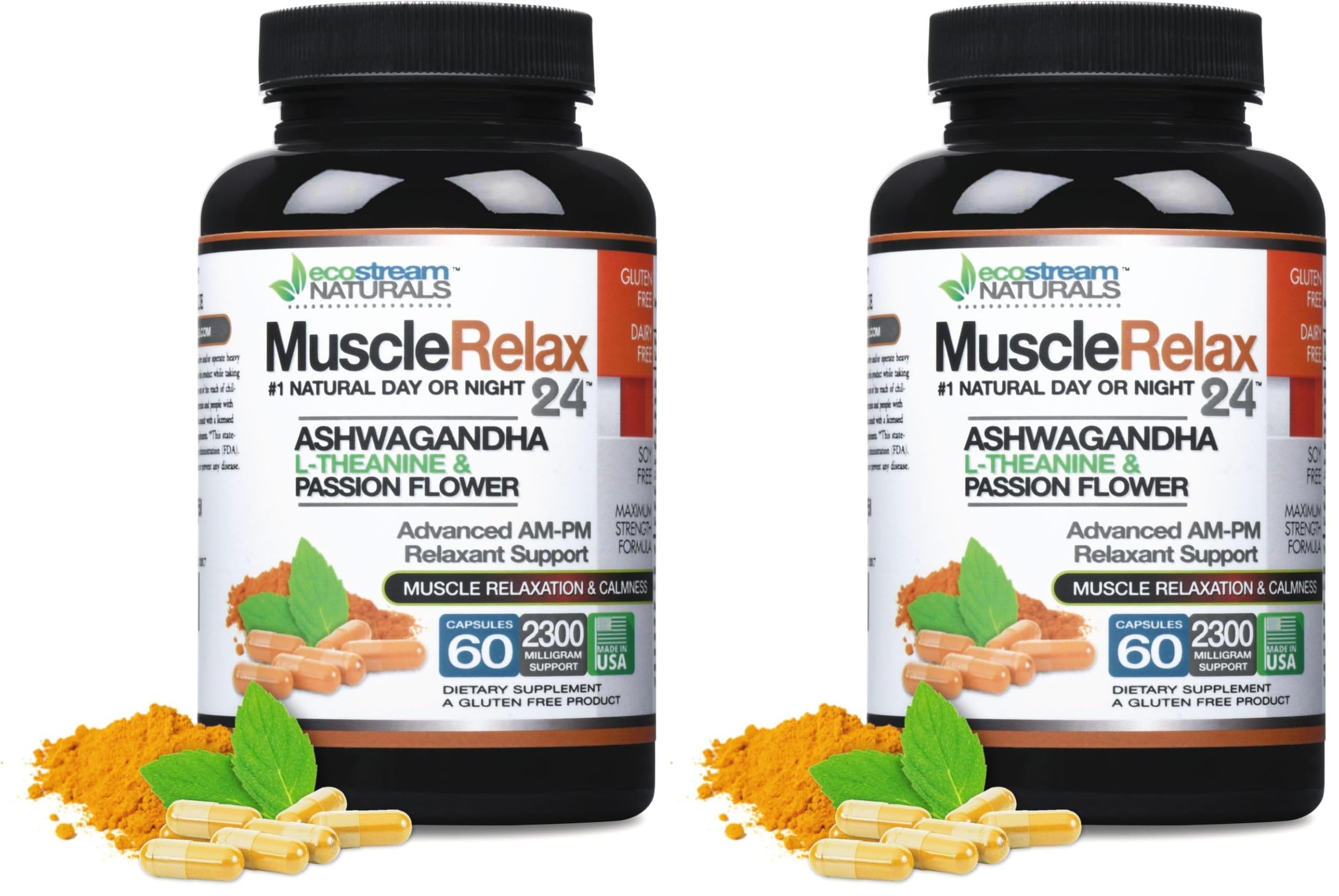 Natural Muscle Relaxant 24/7 Day/Night Max Strength 2,300MG with Magnesium — Amazon image 8