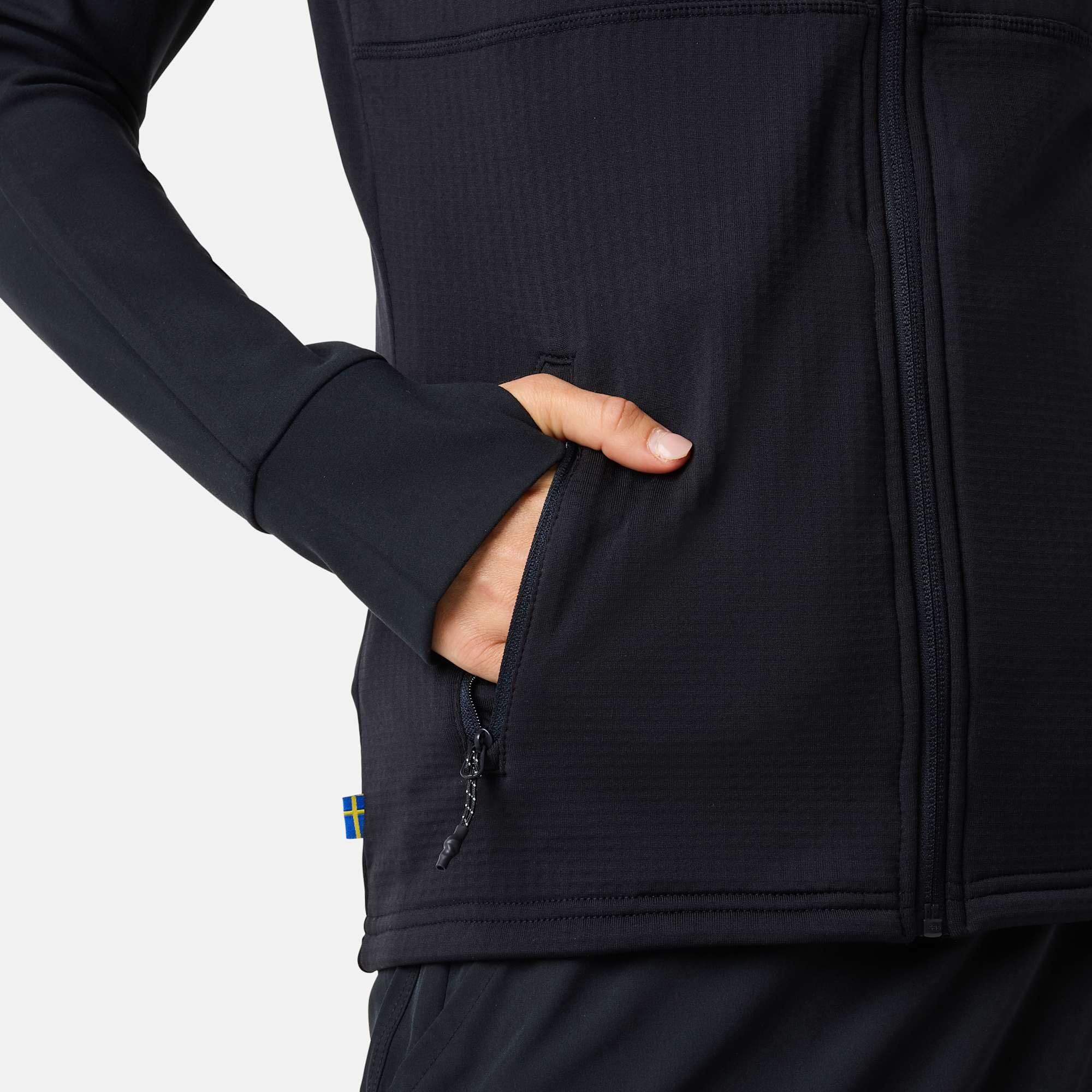 Swedemount Trondheim Midlayer kamizelka outdoorowa z pełnym zamkiem – oddychająca warstwa pośrednia na wędrówki i czas wolny w sezonach przejściowych dla kobiet
