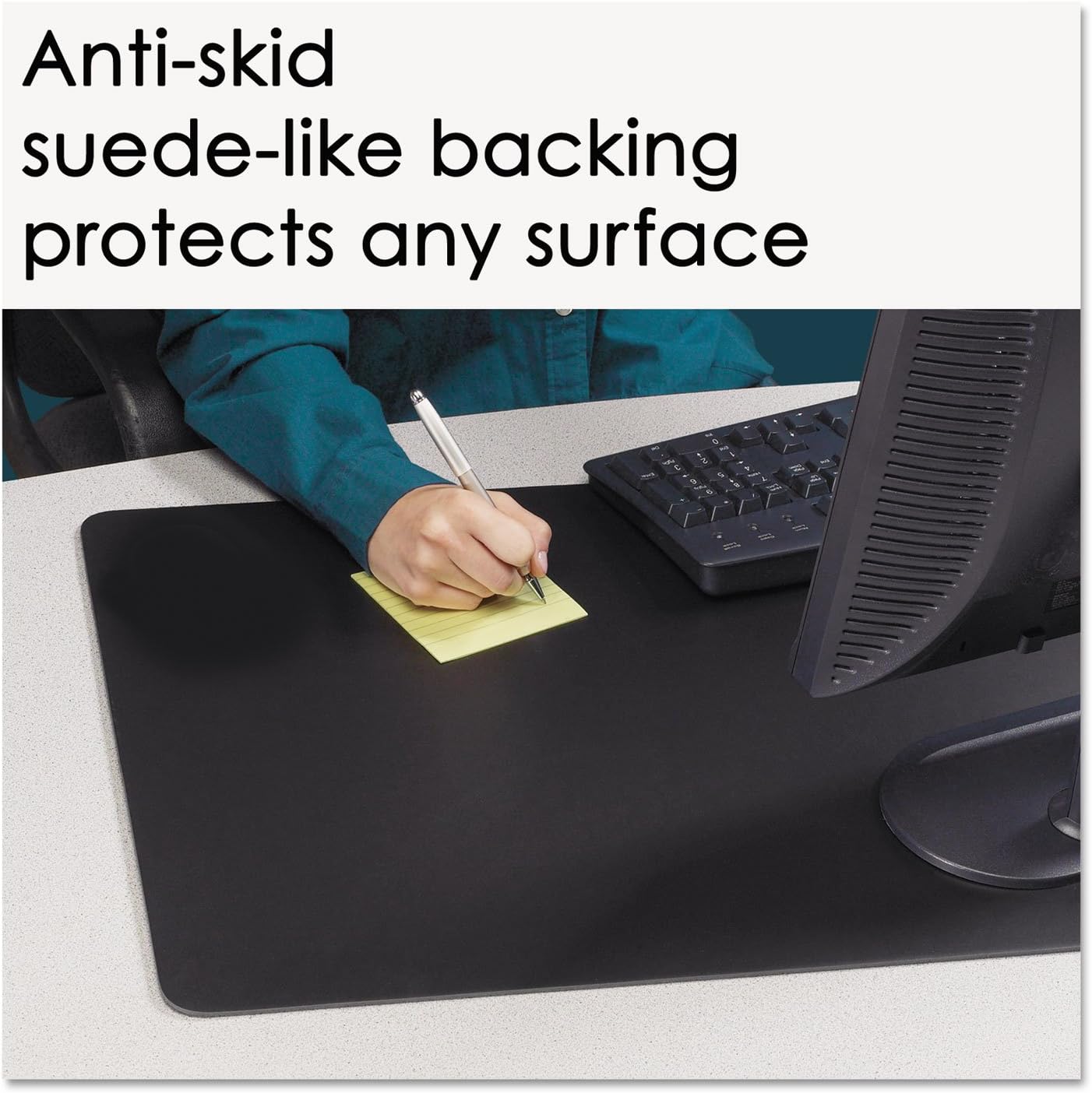 Artistic Office Products 24 x 17 Inches Rhinolin II Desk Pad with Microban, Black (AOPLT412MS)