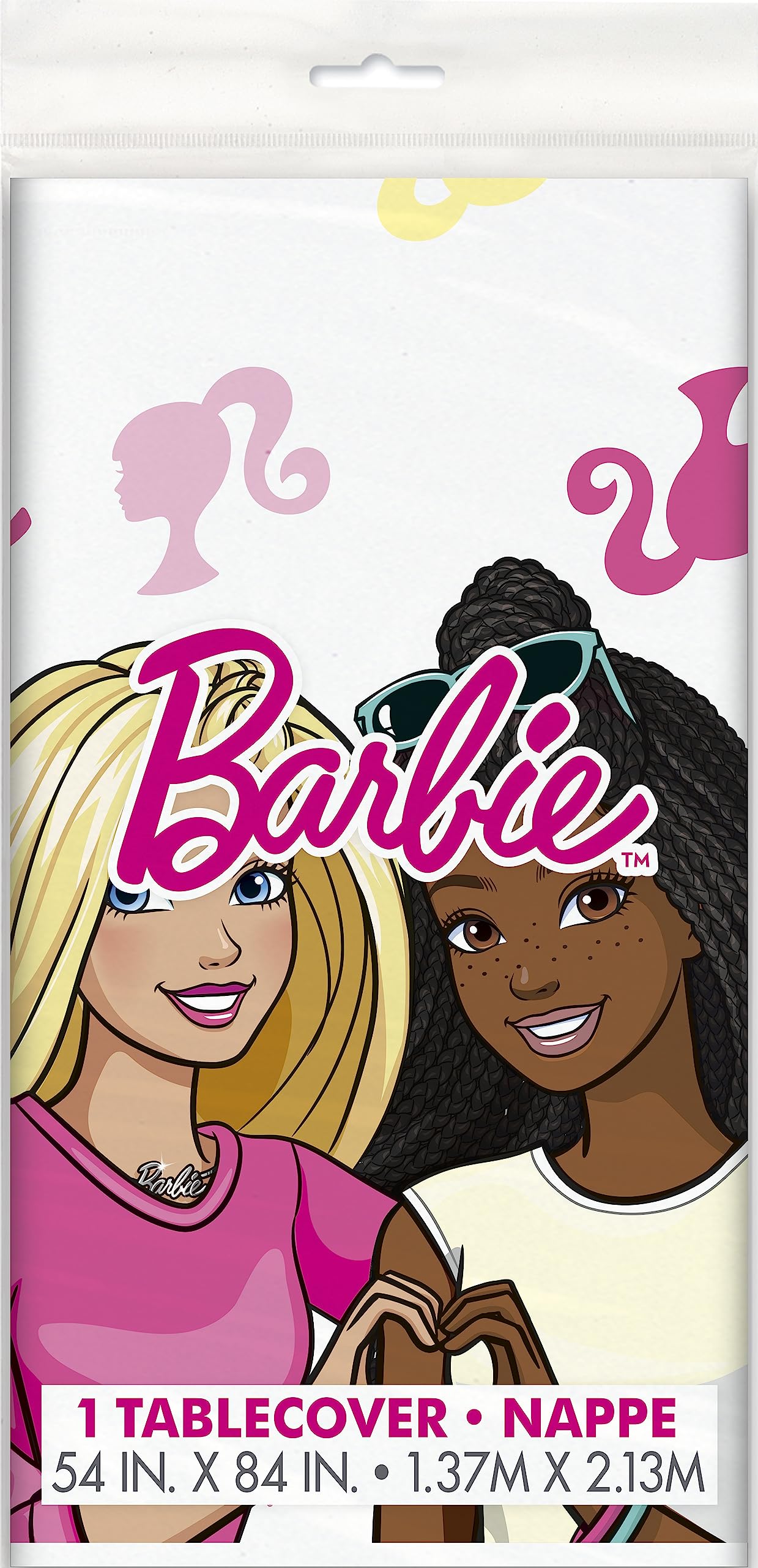 Unique Barbie Rectangular Plastic Table Cover 54 x 84