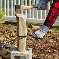 Vista 2 de Herramienta divisora de madera KindleSafe Gripper Soporte de madera para leña que ayuda a prevenir lesiones mientras se divide leña con escotillas