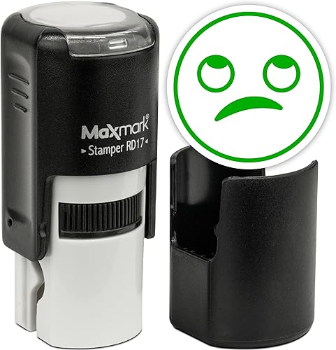 Miniatura 66 de MaxMark Sello Emoji Redondo Autoentintado - Corazón - Tinta Púrpura