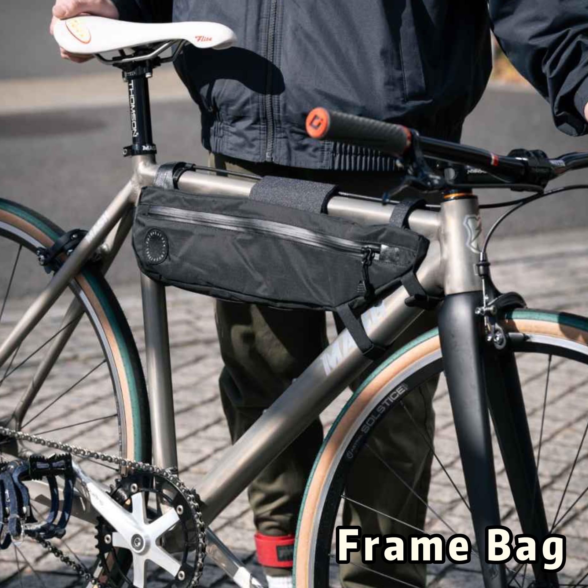 Amazon.co.jp: 日本製 FAIRWEATHER frame bag (ブラック/エコパック
