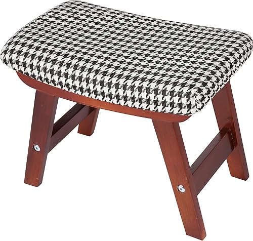 Boncun Reposapiés y otomanos Taburete pequeño reposapiés de madera otomano pequeño reposapiés para silla Taburete de pie de madera para sala de estar