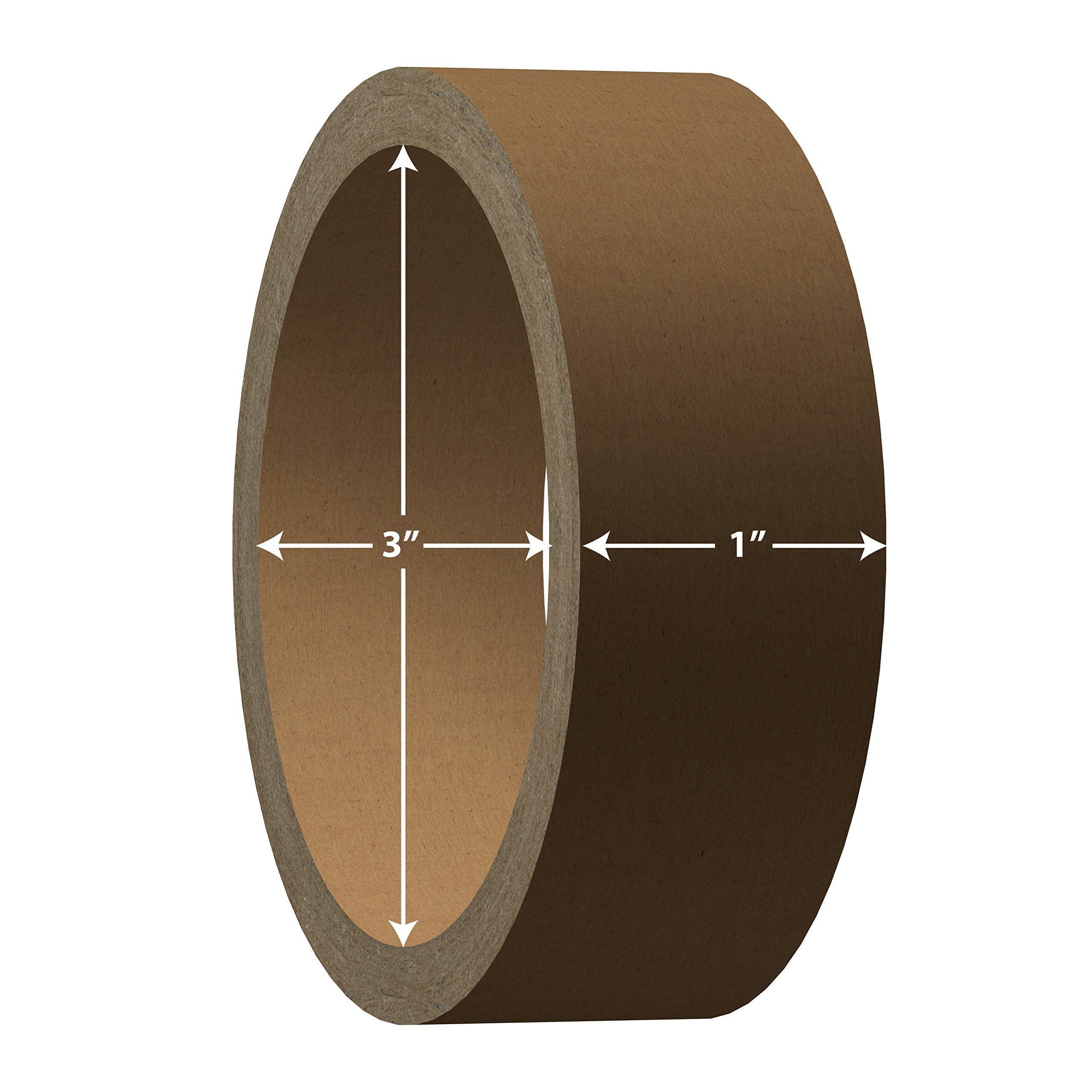 Label Cores 3" Inner Diameter. Rigid Cardboard. Variety of Widths Available. (3" Inner Diameter X 1" Width (50 Cores))