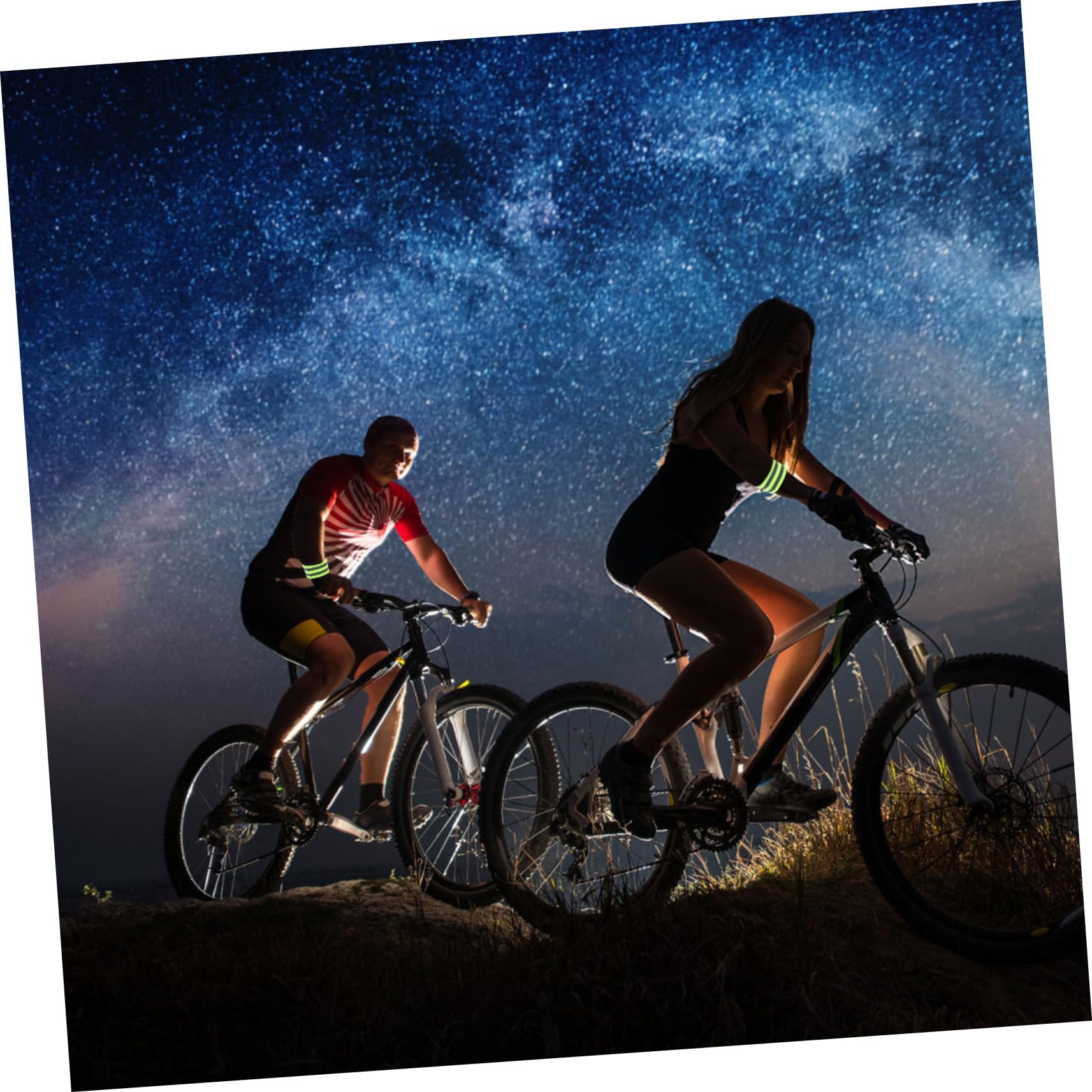TOYANDONA Brazaletes Reflectantes Ajustables Correr Y Actividades Nocturnas Alta Visibilidad Condición Climática