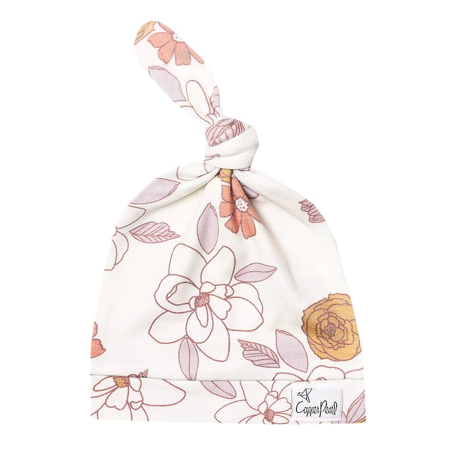 Amazon.com: Copper Pearl Baby Beanie Hat Top Knot Stretchy