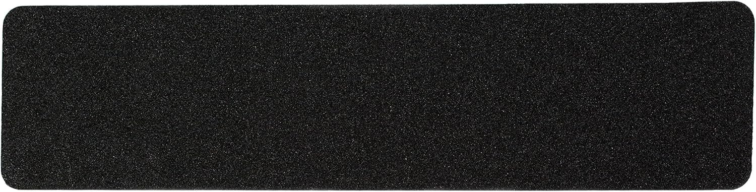 Slip Guard Non-Slip Stair Tape - Indoor & Outdoor Waterproof Safety Steps, 6" x 18", 80 Grit, Black, 12 Pack